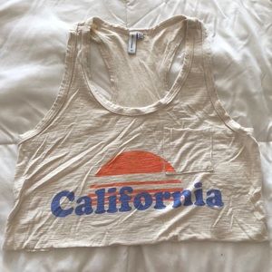 California crop top from urban outfitters